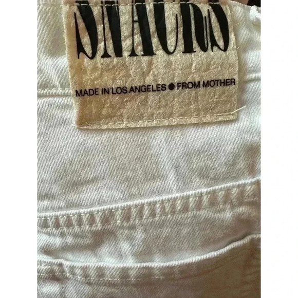 Mother SNACKS! HIGH WAISTED TWIZZY SKIMP STICKY RICE Straight Leg Jeans - Picture 6 of 8